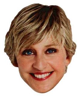 ELLEN DEGENERES The Ellen Show TV Star Full Head Window Cling Sticker