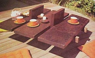 1977 BUILD MID CENTURY MODERN OUTDOOR FURNITURE PATIO DESIGN PROJECTS