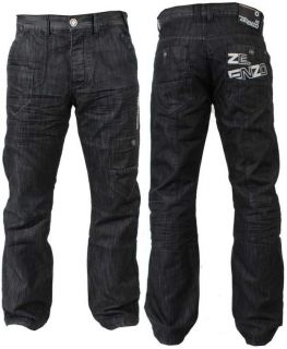 Mens Designer Enzo Indigo Dark Wash 6 Pocket Denim Jeans Latest EZ83
