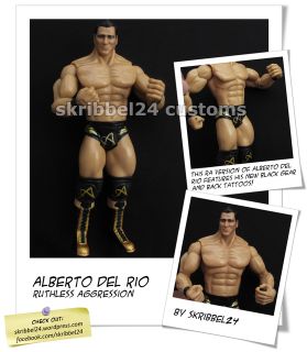 WWE custom Alberto Del Rio (RA) Jakks mattel elite ruthless aggression