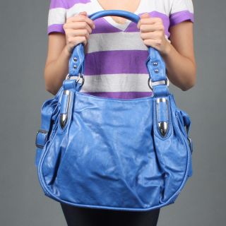 Zzz Ra 8001 D Blue Shoulder Bags Womens Designer