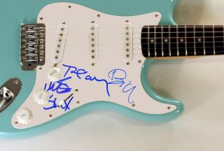 Green Day Signed Autograph Fender Squier Guitar