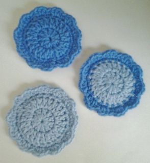 Crochet Starfish Dishcloth Doily 3 Scrubbies Scrubbers