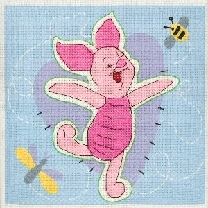 Anchor Disney Pooh Cross Stitch Kit Piglet and Bee
