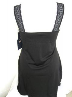 Delta Burke Comfort Lacey Strap Microfiber Nightgown Black Sizes 1x 2X
