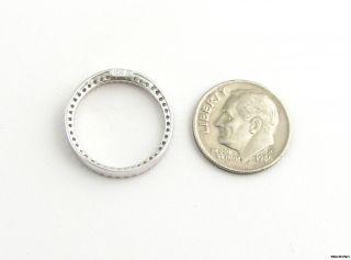 Genuine Diamond Circle Pendant   10k White Gold Round Cut .24ctw Fine