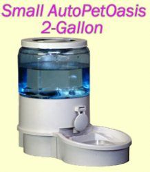 Automatic Ergo Pet Feeder Fountain Waterer Combo Small