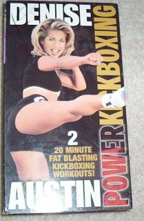 Denise Austin Power Kickboxing Workout Video VHS Fitness Exercise