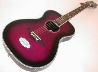 Daisy Rock Pixie Acoustic Elec Plum Purple Burst Guitar