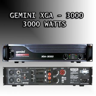   XGA 3000 Watts Stereo 2 Channel Power Amplifier XGA3000 DJ AMPLIFIER
