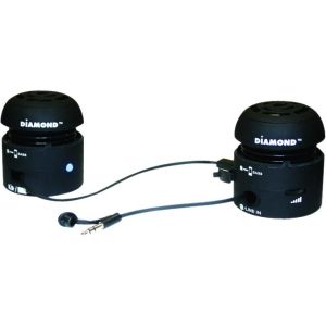 Diamond Multimedia MSP100B Mini Rocker Speakers Black MSP100B