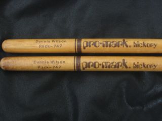 Dennis Wilson BEACH BOYS Authentic Drum Sticks signed RARE item