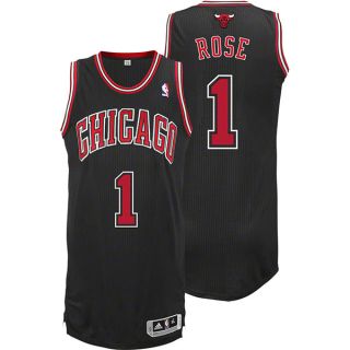 Derrick Rose Chicago Bulls Authentic Revolution 30 Jersey Black