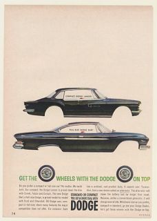 1961 Dodge Lancer Dart Get The Wheels Dodge on Top Ad