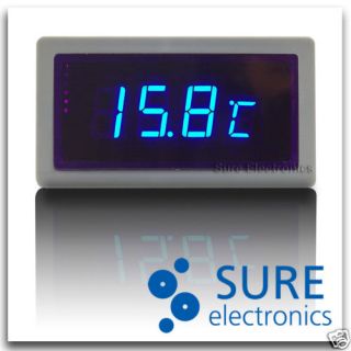 Blue Car Digital Thermometer Temperature Meter in Out