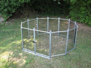 Dog Kennel Folding Exercise Pen Cage Outdoor 4x8x4H