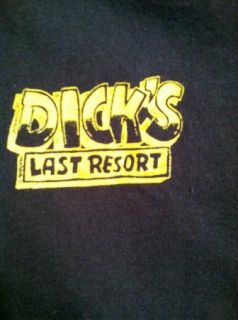 Vintage Dicks Last Resort Dea Shirt Navy Very Funny