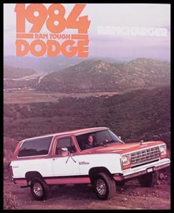 1984 Dodge Ramcharger Truck Brochure 4WD Huge