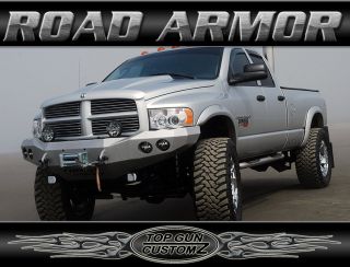 03 05 Dodge RAM 2500 3500 Road Armor Steel Front Bumper with No Grill