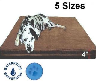 Gold 4 Orthopedic Memory Foam Pet Bed Dog Beds 3 Sizes