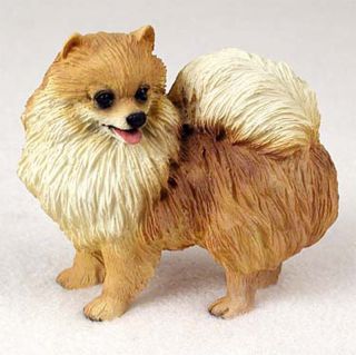 Pomeranian Hand Painted Collectible Dog Figurine