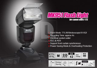 Meike MK951 TTL M Stroboscopic LCD Flash Speedlite Light for Canon 5D