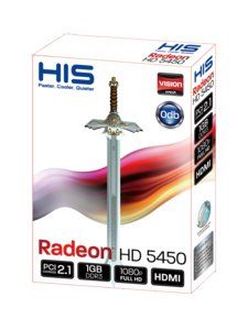 His H545HR1G Radeon HD 5450 Silence 1GB 64 Bit DDR3 PCI Express x1 Low