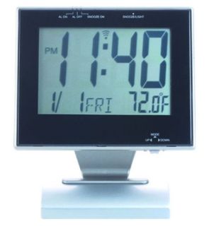 Large Flat Panel Desktop Digital Alarm Clock LCD Gift