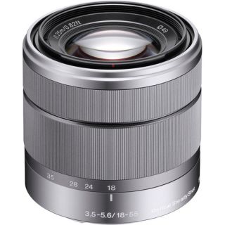 Sony Alpha NEX 5 Silver Digital Camera Bundle 2 Lenses
