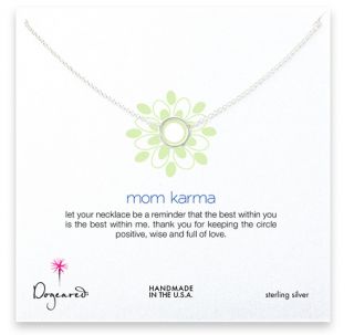 Dogeared Mom Karma Necklace 18 in Sterling Silver