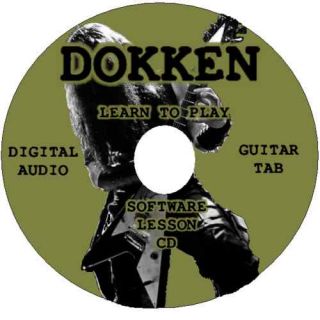  Dokken Guitar Tab Lesson Software CD 33 Songs