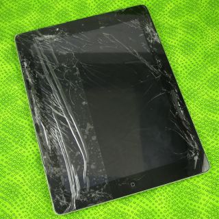 Apple iPad 2 64GB Wi Fi 3G GSM AT&T Black MC775LLA ~ Cracked Glass