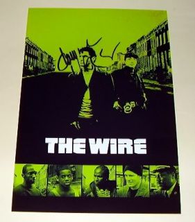 search the wire pp signed 12 x8 poster dominic west