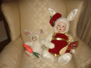 Marie Osmond Doll Velveteen Rabbit Mrs Paws Hand Signed Bonus Julienne