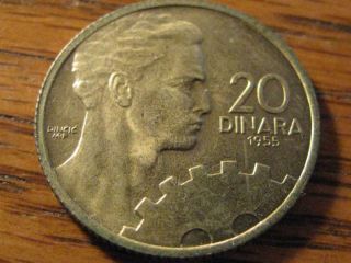  1955 Yugoslavia 20 Dinara BU