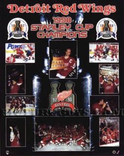 Detroit Red Wings 1998 Stanley Cup Championship Picture Plaque