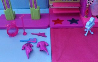  Polly World Light Up & Music Concert Stage Cafe Dress Guitar Lot