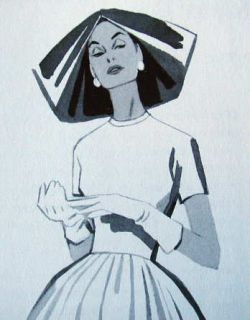 1950s Vtg Fashion Illustration Book Drawing Techniques Figures Dress