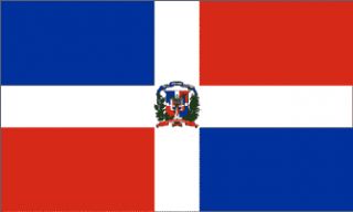 DOMINICAN REPUBLIC NATIONAL FLAG 2X3 BANNER