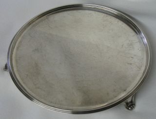 Dominick Haff Sterling Silver Footed Tray Trivet Coaster Circa 1906