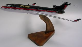 Boeing B 727 Donald Trump Airplane Wood Model Large