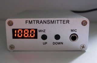 5W Stereo PLL Digital FM Transmitter Mini FM Radio Broadcast Power