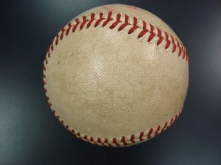  Playoffs Game Used Baseball From Augie Donatelli *Clementes LAST