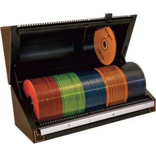 click an image to enlarge discgear 100 auto disc storage dark brown