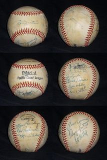 1968 Denver Bears Autographed Baseball PCL Billy Martin