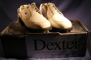 Golf Shoes Size 6M White Dexter Company New in Box