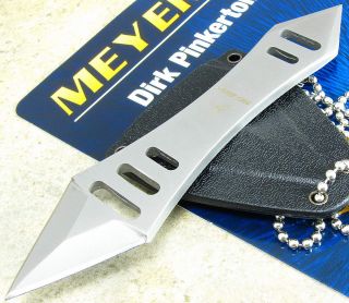 Meyerco Dirk Pinkerton Paramecium Fixed Double Edge Blade Neck Chain