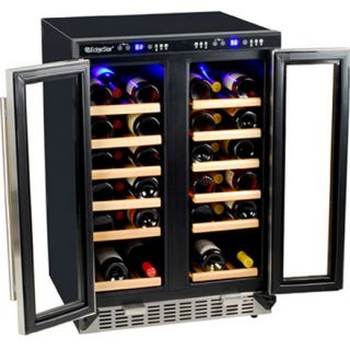 Built In Dual Zone French Door Wine Cooler, EdgeStar Undercounter