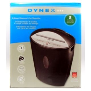 Dynex DX PS08DC09 Paper Shredder Diamond Cut Sheet CD Multiple Sheets