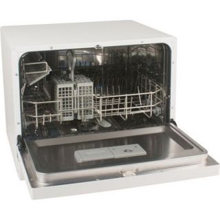 Portable Countertop Dishwasher White Compact Tabletop Mini Dish Washer